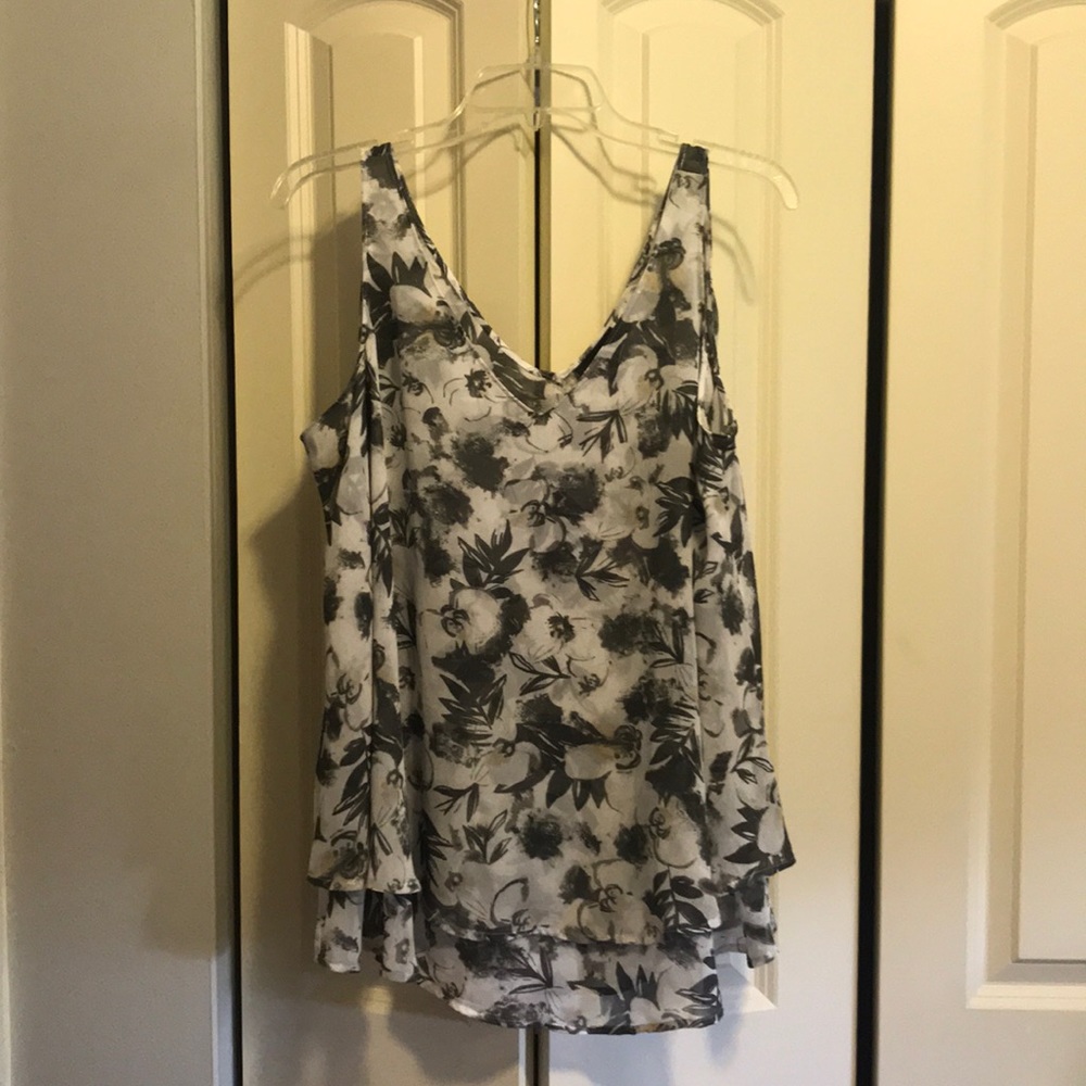 Lane Bryant flowy, sleeveless blouse